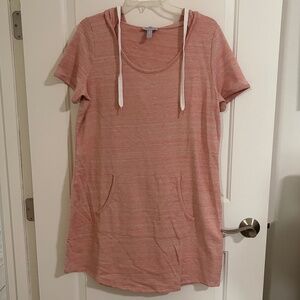 AnyBody Hooded T-Shirt Dress
